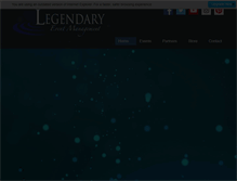 Tablet Screenshot of legendaryeventmanagement.com